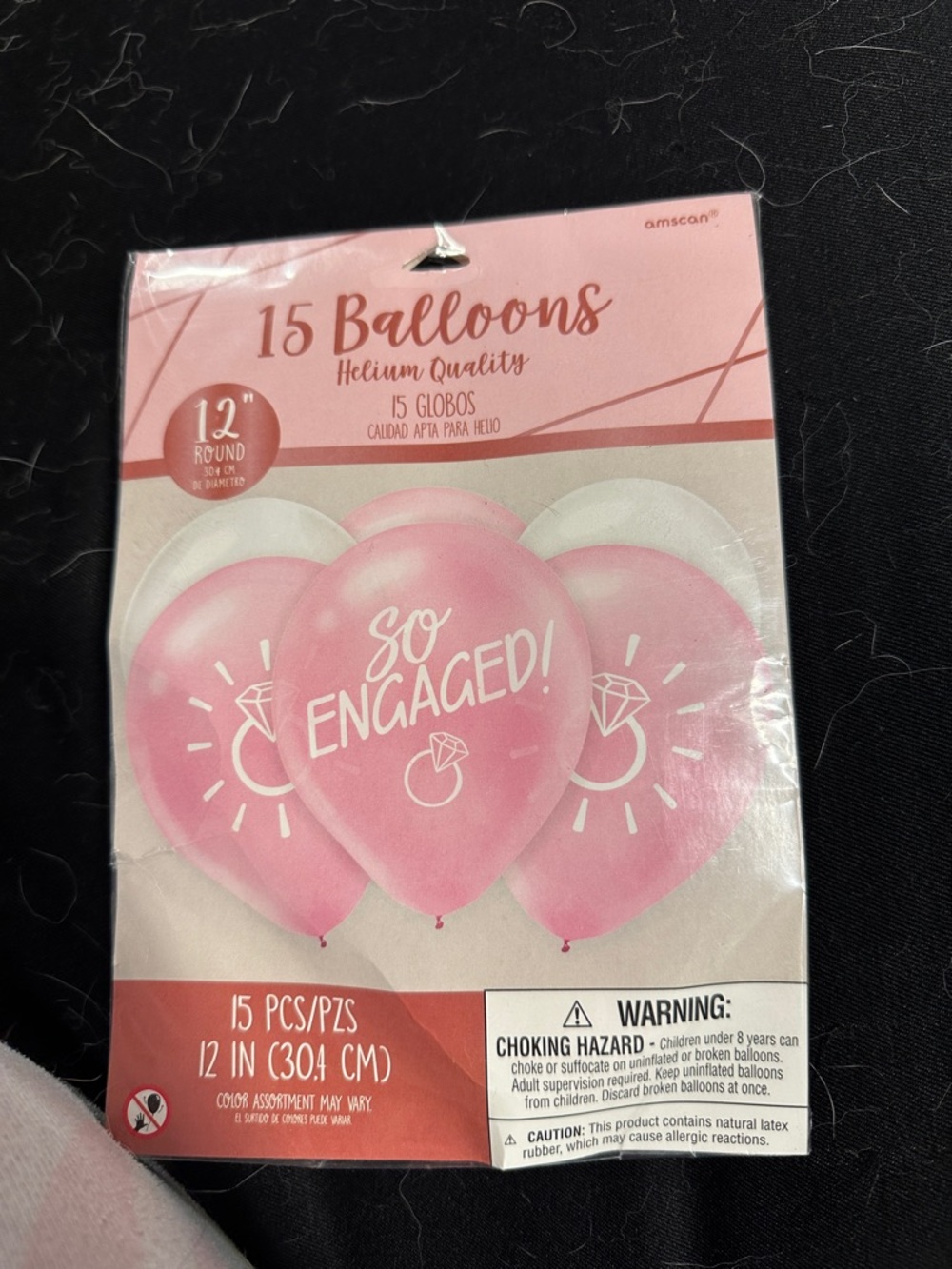 Amscan Pink 'So Engaged' Round Latex Balloons - 15 Pack